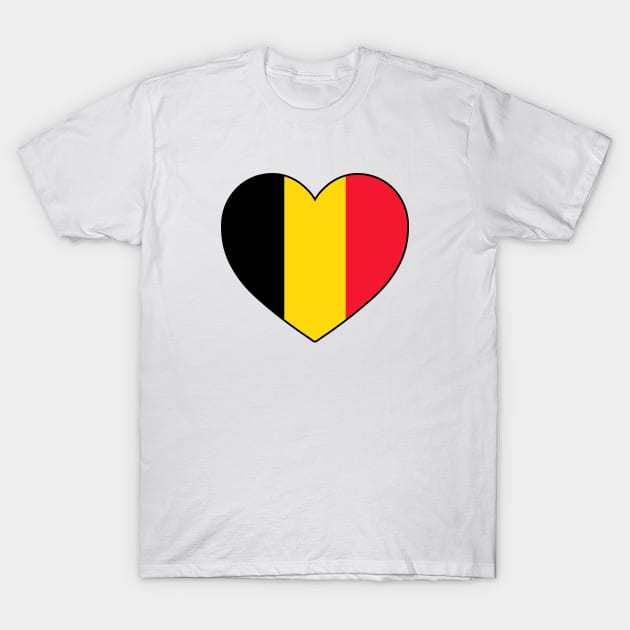 Heart - Belgium _054 T-Shirt by Tridaak